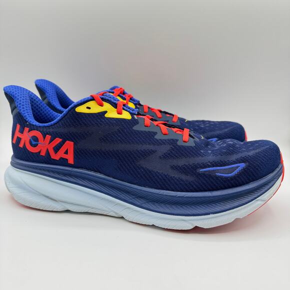 Hoka One One Clifton 9 Bellwether Blue Dazzling Blue Road-Running Sneakers 12.5 main image 9
